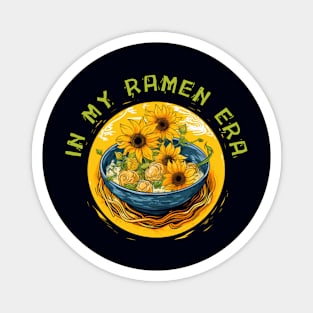 RAMEN ERA, van gogh sunflower style Magnet